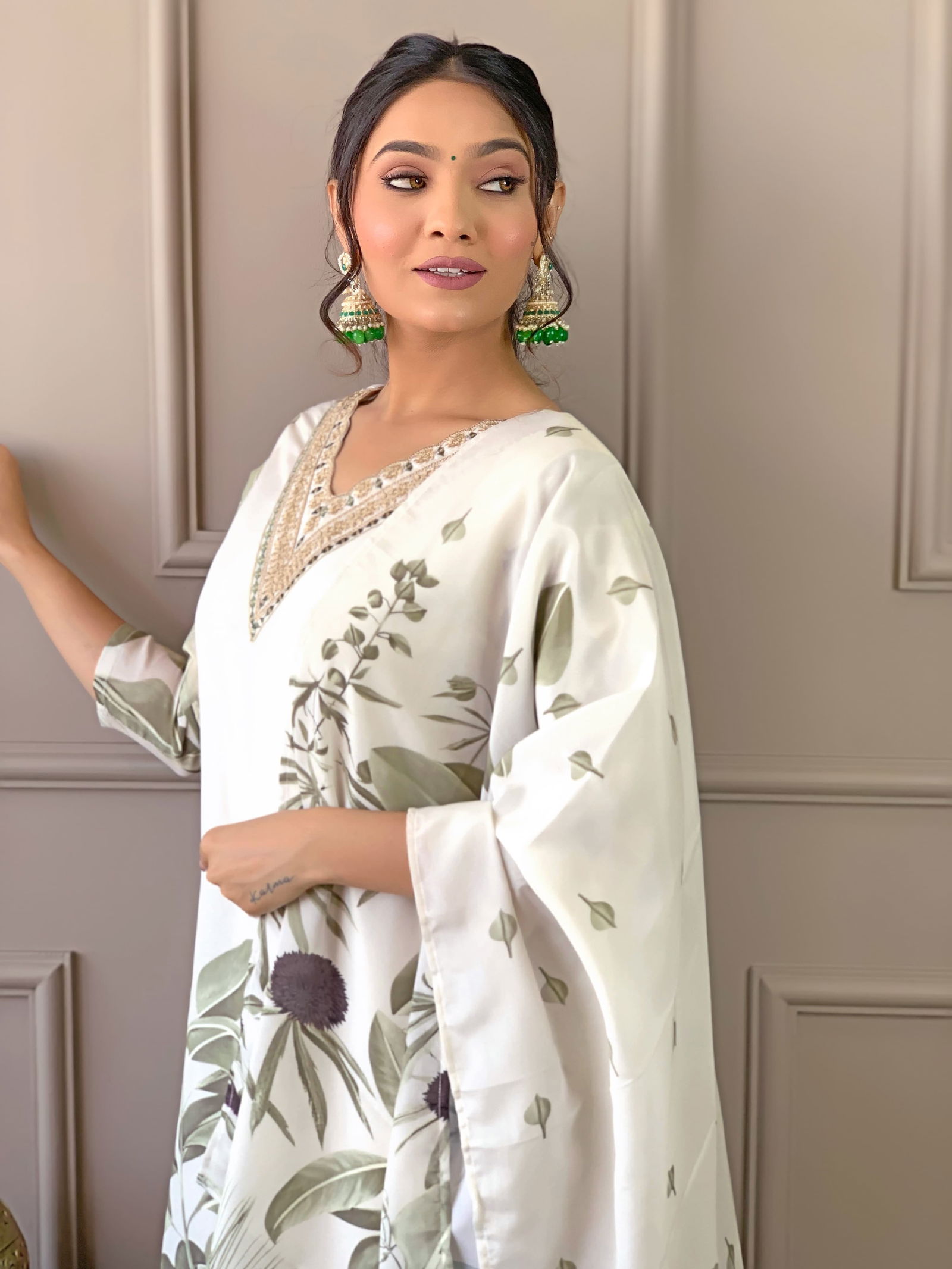 KF 525 French Crepe Digital Printed Kurti With Bottom Dupatta Wholesale Price In Surat